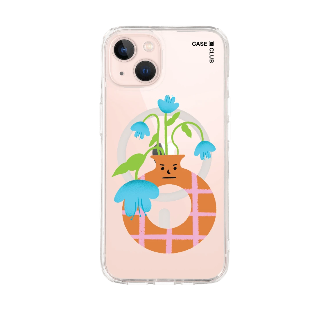 แจกันมินิมอลสีส้ม